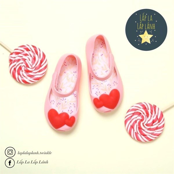 Kinderspel Giày Thơm Tim Hồng size 140