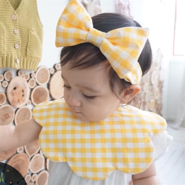 Yếm Vải Uidong Caro Vàng