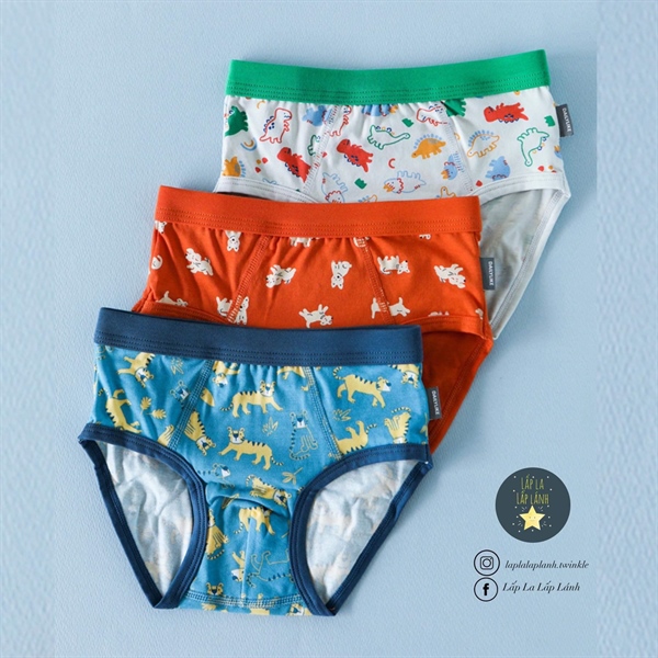 Dailylike Set quần chip tam giác Boy 1 size 70 6-7y