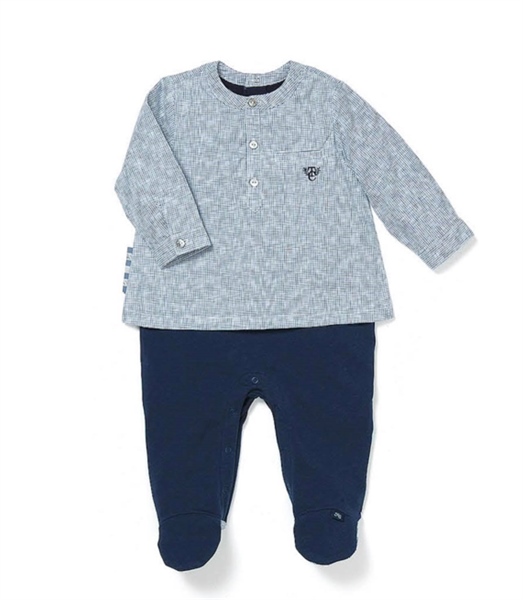 Moimoln Bộ suit áo xám size 80