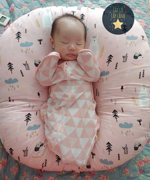 Rototobebe Vỏ gối chống trào Gấu hồng
