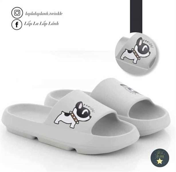 Pancoat Dép nhựa Cún xám 210