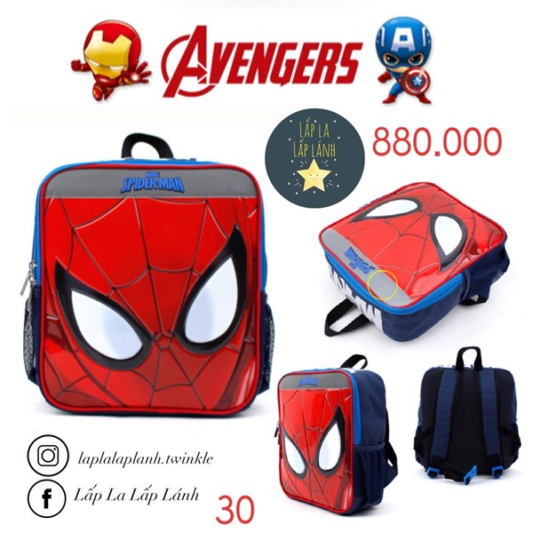 Winghouse Balo Avengers Spiderman vuông