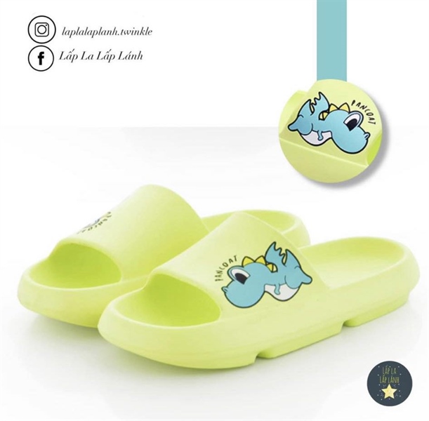 Pancoat Dép khủng long xanh size 190