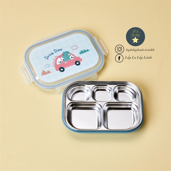 Modernhouse Khay ăn Ô tô khủng long xanh