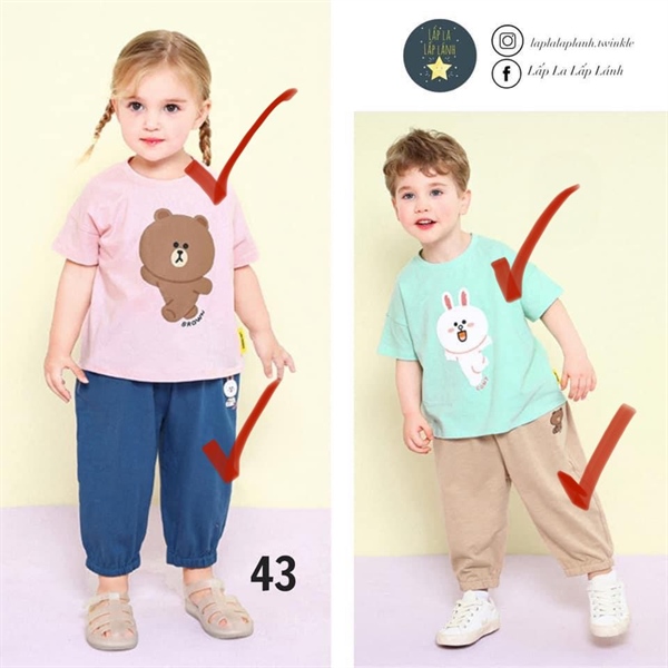 Mollimelli Set quần áo gấu