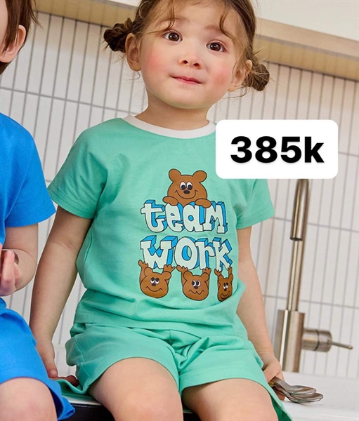 Cordi Set đồ gấu xanh lá size 12-24m