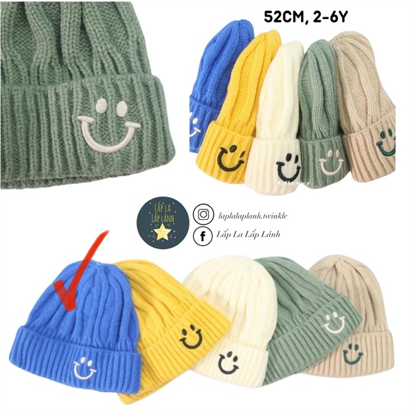 Rangubebe nón len Xanh Blue