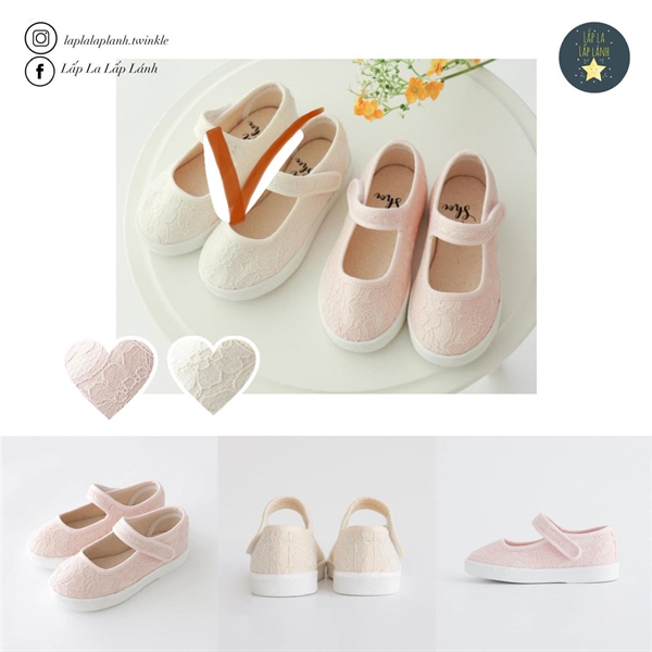 Petitshoes Giày ren Biege size 150