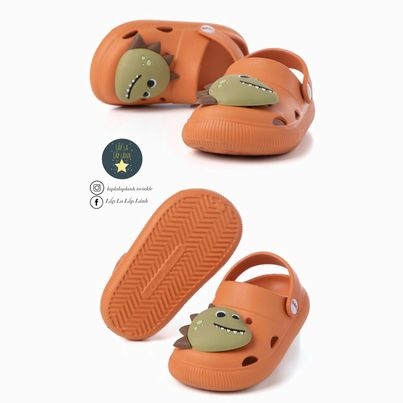 Ozkiz Dép nhựa khủng long cam s170