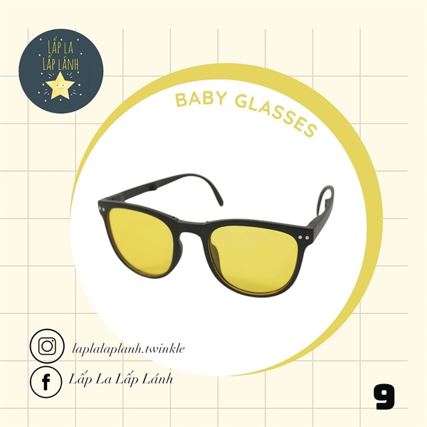 Rangubebe Kính mát tròng Vàng