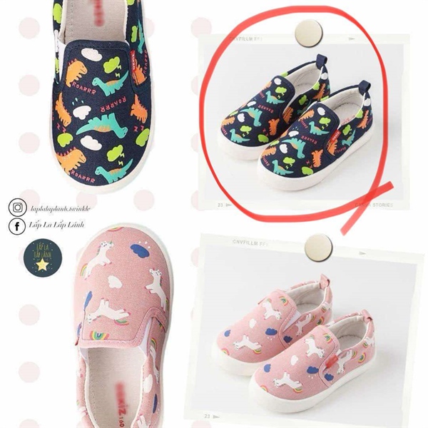 Ozkiz Slip on Navy khủng long size 170