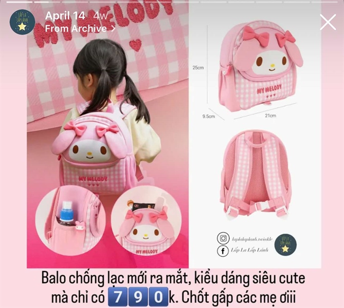 Winghouse Balo SC0287 My Melody