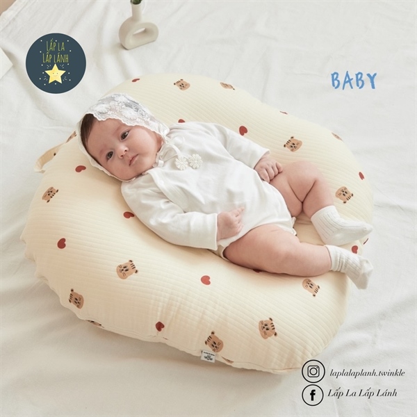 Rototobebe Vỏ Gối Chống Trào Mèo tim in