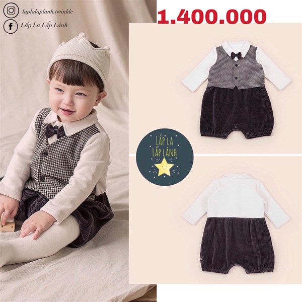 Happy Prince Ghi lê nơ nâu for boy