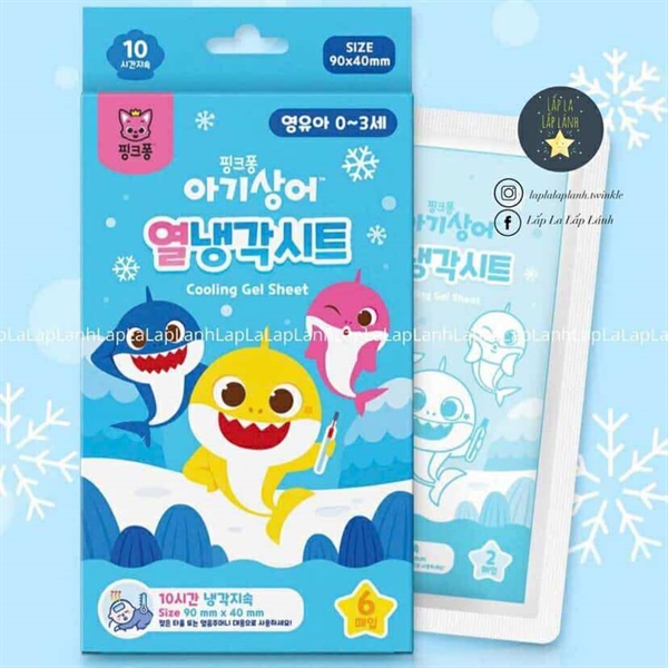 Atex Hộp dán hạ sốt Babyshark