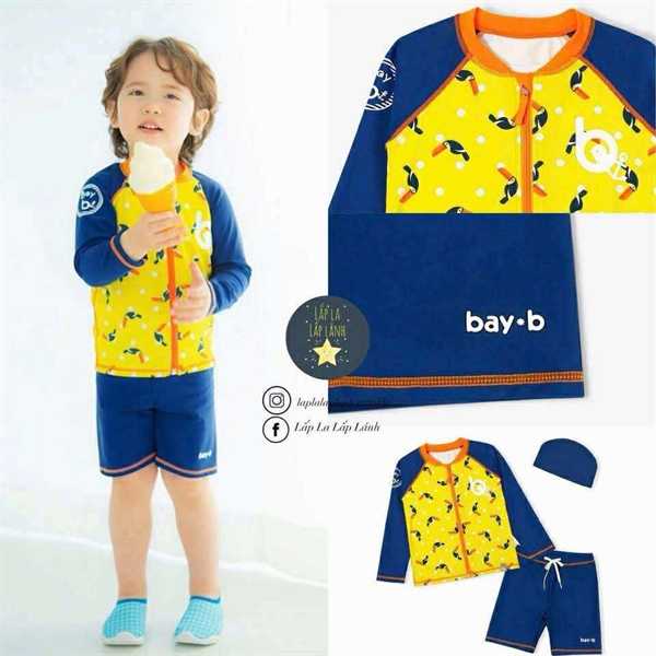 BayB Set đồ bơi 3p Vàng Navy size XL
