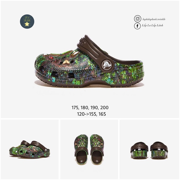 Crocs Sandal CRS210371 vằn vện size 180