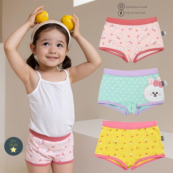 Dailylike Set quần chip Girls 4 size 65 4-5y