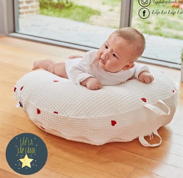 Rototobebe Vỏ gối chống trào AIRMESH Tim đỏ