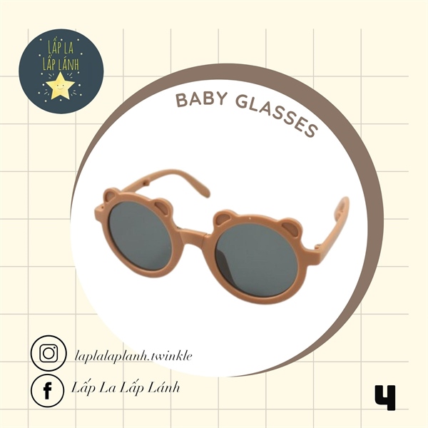Rangubebe Kính mát gấu Nâu