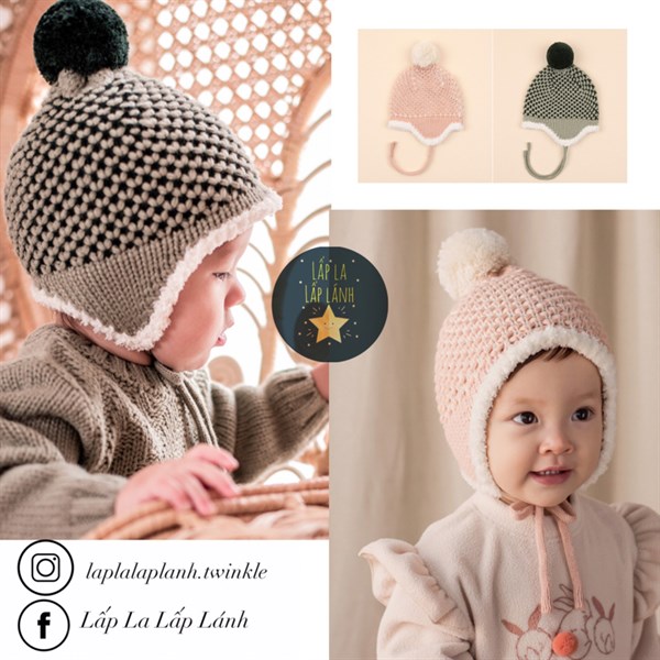 Happy Prince Nón len dây buộc Caro Xanh lá