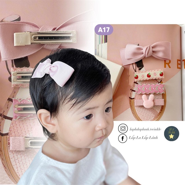 ReinaJ Set kẹp nơ thỏ A17