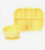 Dailylike Set Chén Khay kèm nắp silicone Yellow (set)