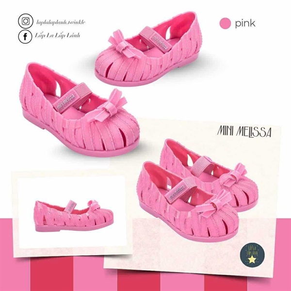 Minimelissa Sandal MSKCF2TSMB11PNK size 180 hồng