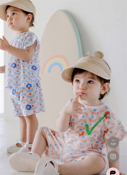 Happyprince Set đồ hoa cam size 12-24m
