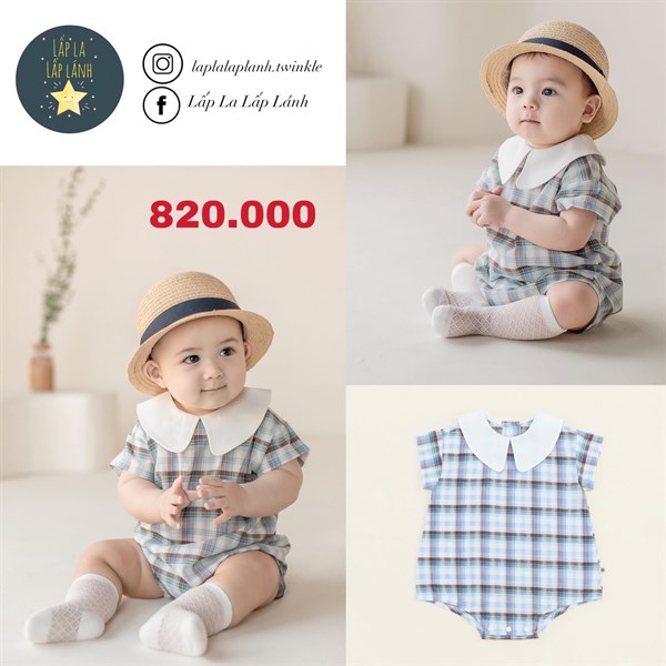Happy Prince Romper Caro Xanh Blue for boy