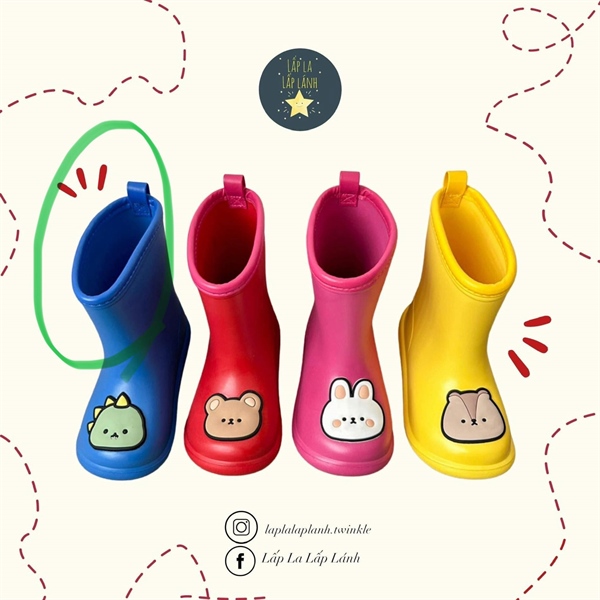 ECLL Ủng khủng long xanh size 200