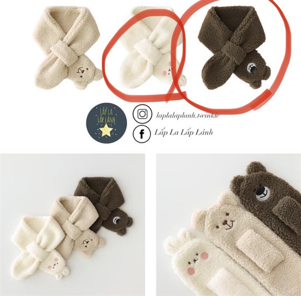 Buying Khăn quàng cổ gấu Nâu