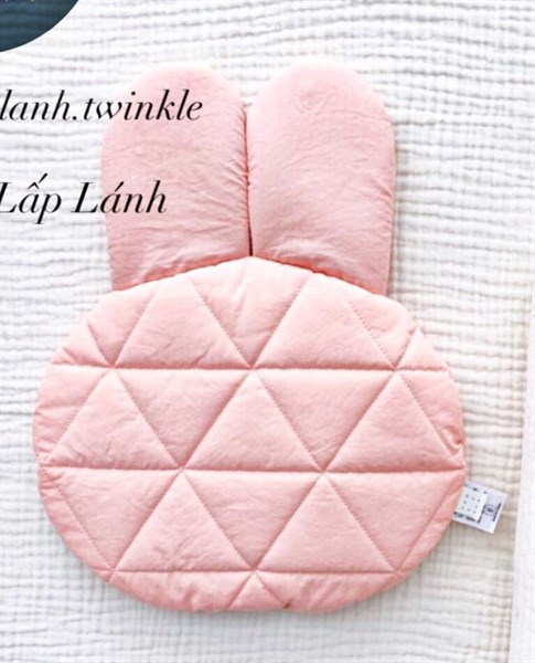 Pastelbubble Thin Pillow Thỏ tam giác Hồng
