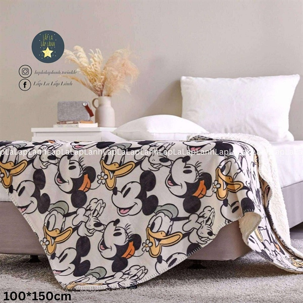 ModernHouse Chăn lông 2 mặt Mickey