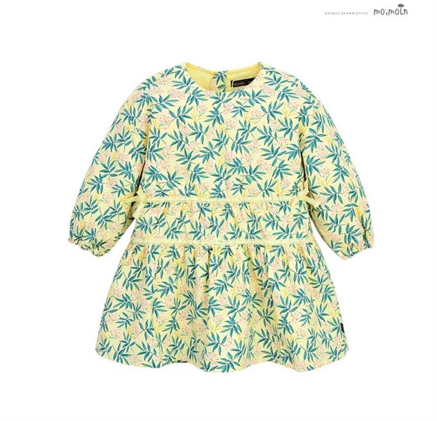 Moimoln Váy vàng hoa lá size 90