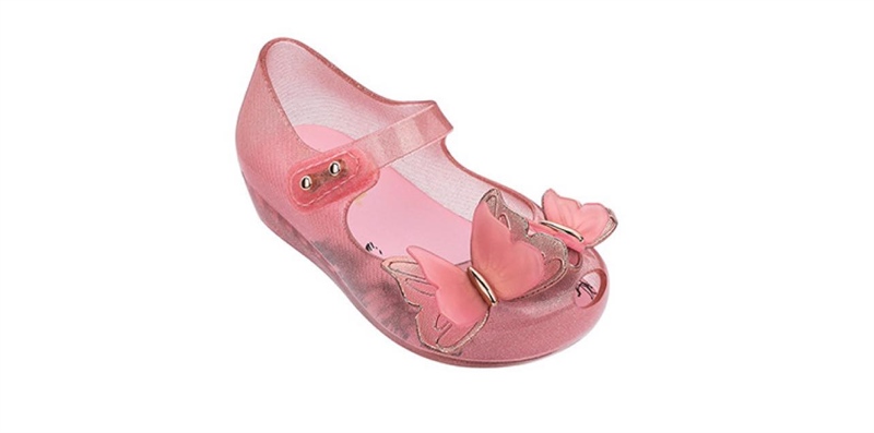 Minimelissa Giày Búp Bê Bướm Hồng