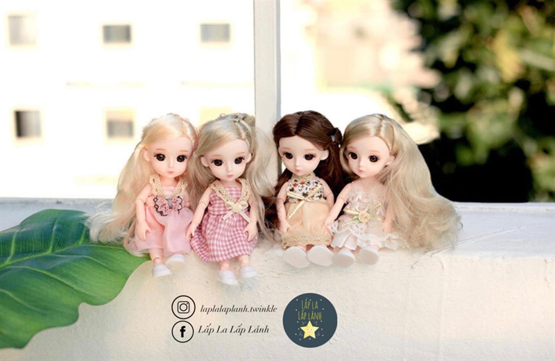 Happyplay Set búp bê mini