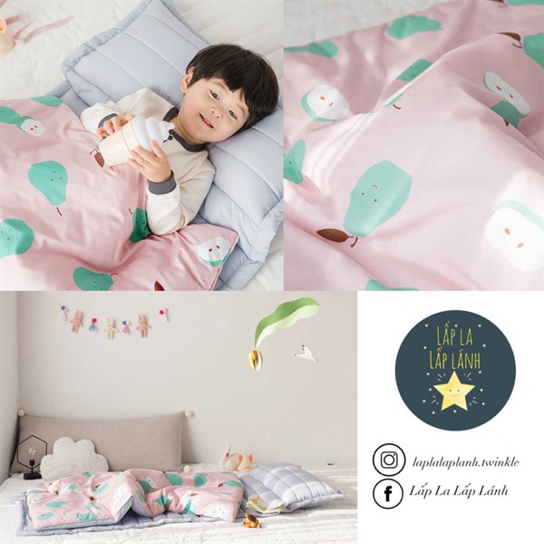 Juhodeco Set ngủ Pear Hồng