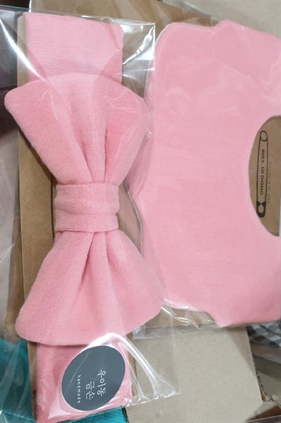 Uidong Hairband Hồng cánh sen trơn