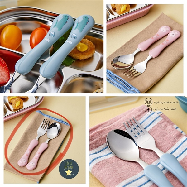 Modernhouse Set muỗng nĩa Thỏ Hồng