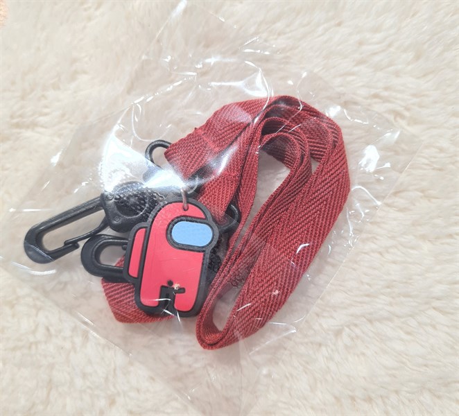 Lucyqueen Dây khẩu trang Among Us Đỏ