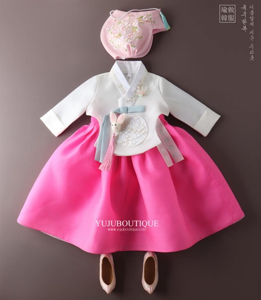 Yujuboutique Hanbok gái size 5-6y