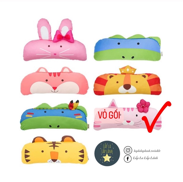 Milogabby Vỏ gối Mèo hồng 80x30cm
