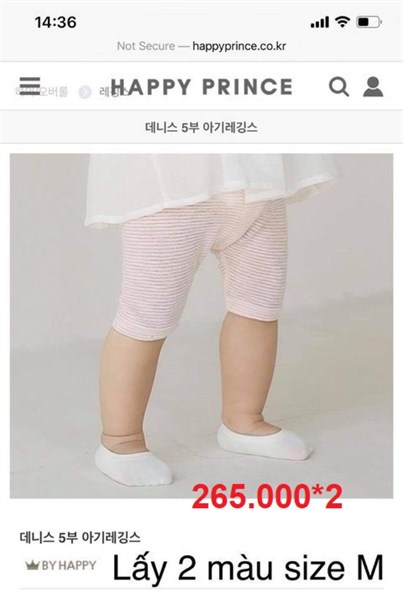 Happy Prince Quần size M