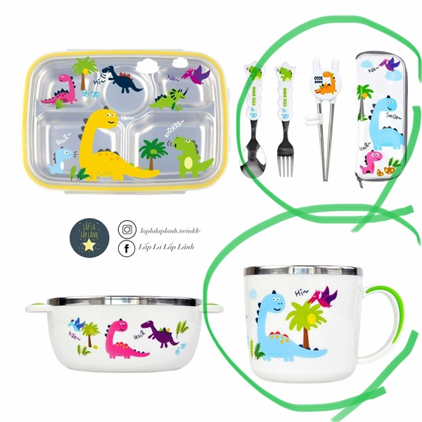 Dongyang Ly inox có quai khủng long