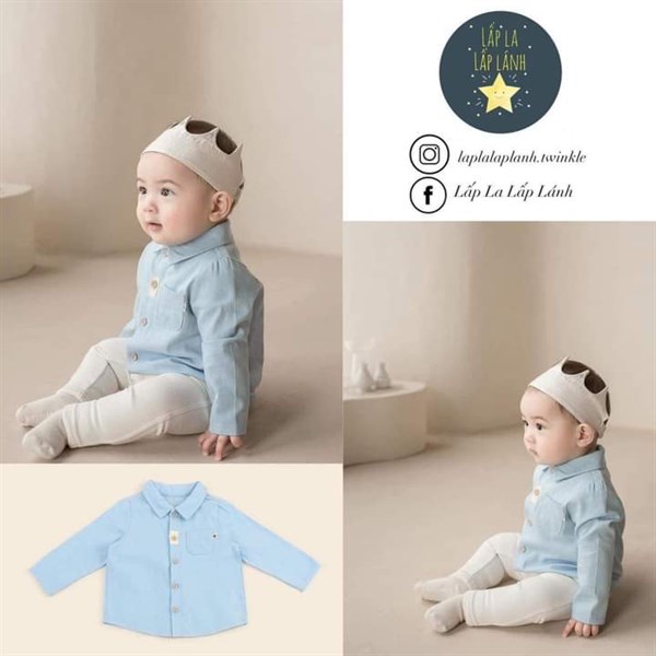 Happy Prince Set Quần trắng, Áo xanh