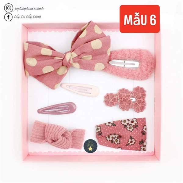 ChennyBongBong Set kẹp mẫu 6