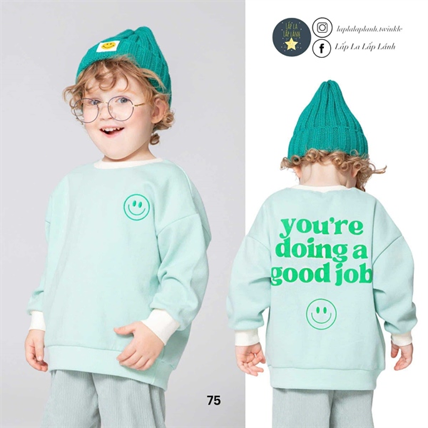 Kidscomo Đồ bộ số 75 size 5-6y size 9