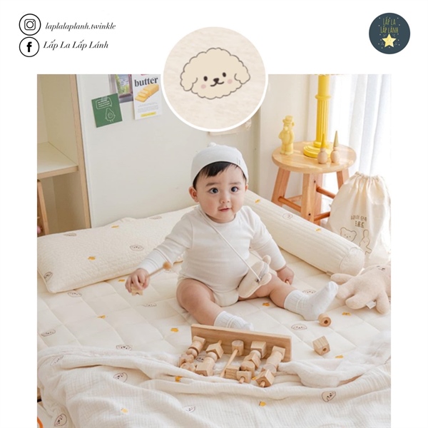 Formongde Chăn cotton nhung Cún 90x140cm